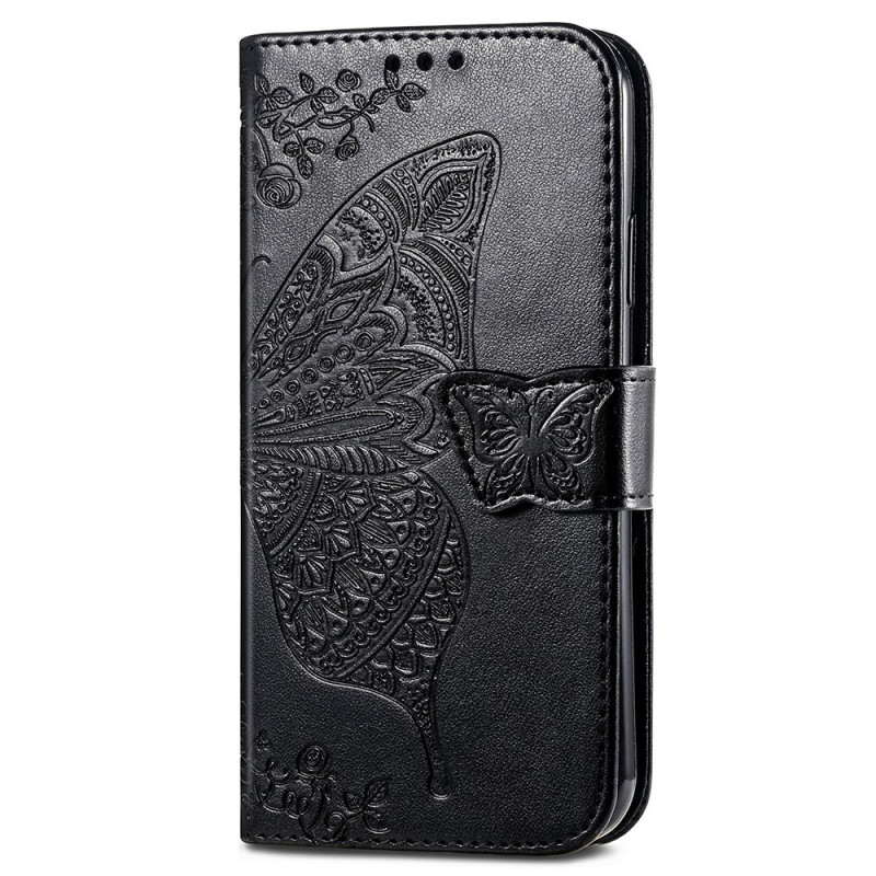 Capa para Google Pixel 8A com fita em forma de borboleta barroca