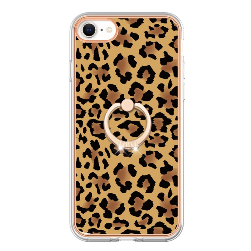 Capa iPhone SE 3 / SE 2 / 8 / 7 Impriné Leopard Ring-Support