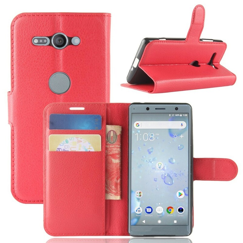Capa de Couro Retro Compacta Sony Xperia XZ2