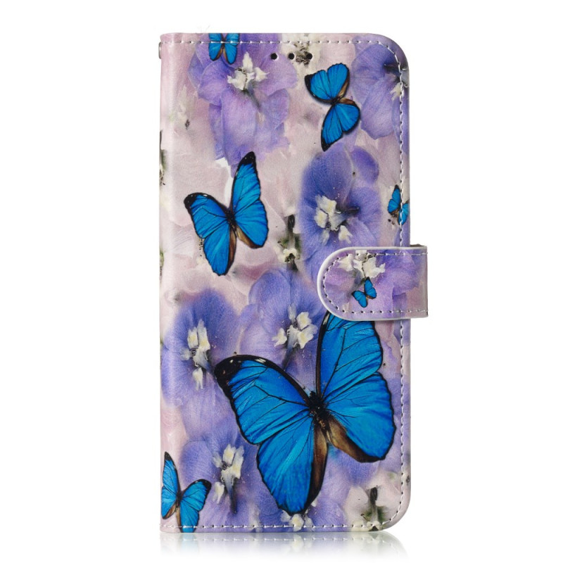 Capa borboleta azul para Samsung Galaxy S10