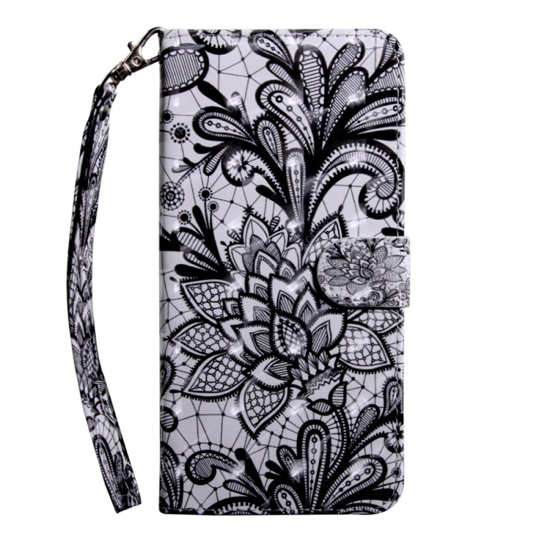 Capa para Samsung Galaxy S10 com fita floral em renda