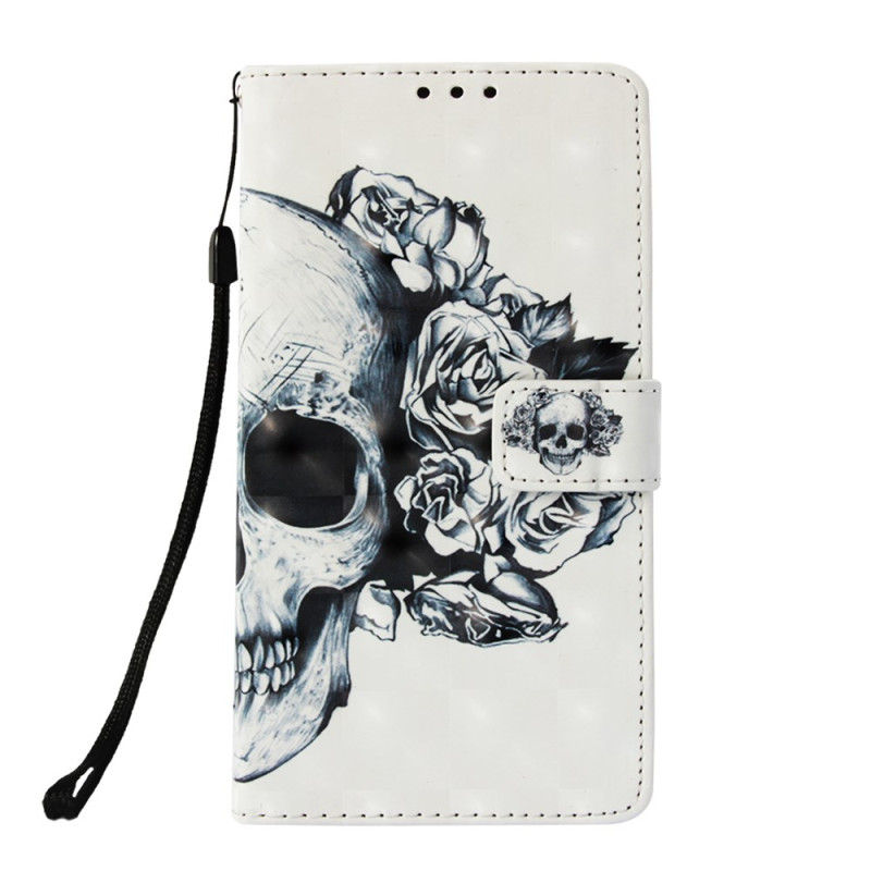 Capa para Samsung Galaxy S10 Flower Skull Strap