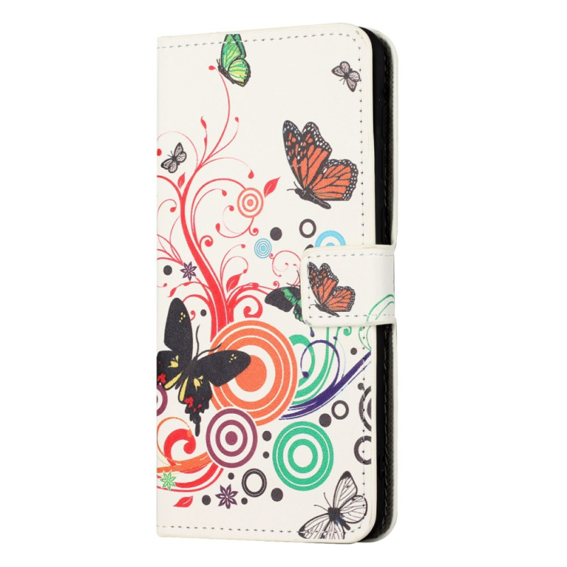 Capa para Samsung Galaxy Xcover 7 Borboletas em fundo branco