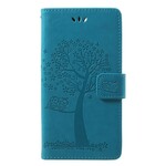 Capa Huawei Honor 9 Lite Tree and Owls with Strap
