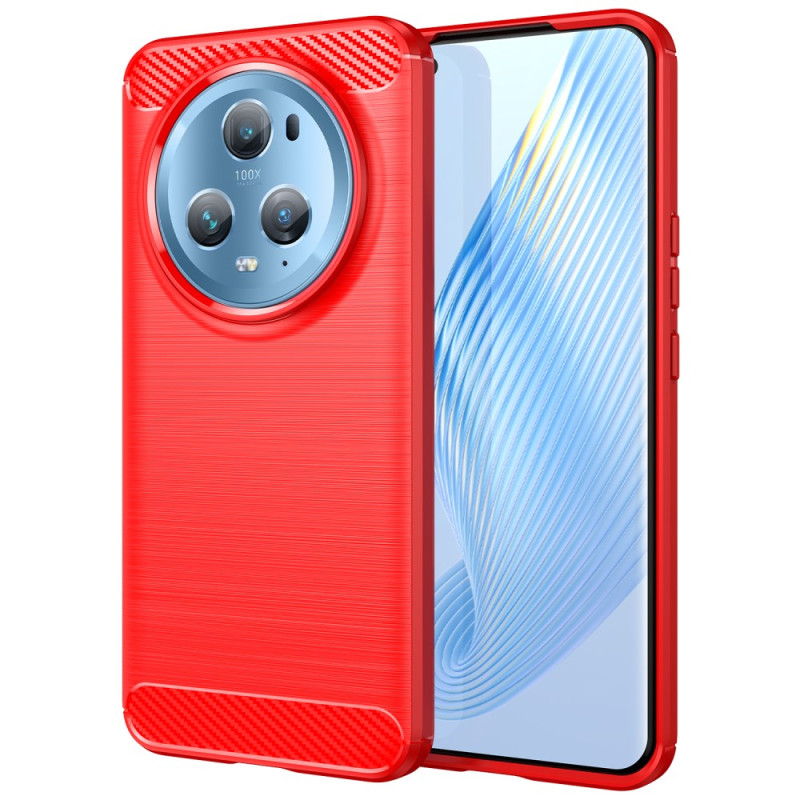 Capa para Honor Magic 5 Pro em fibra de carbono escovada