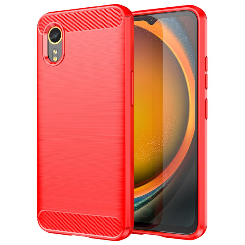 Capa de fibra de carbono escovada para Samsung Galaxy Xcover 7