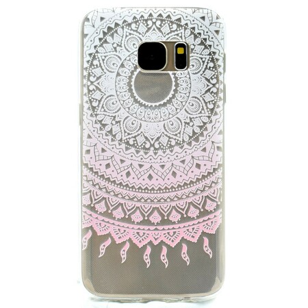 Samsung Galaxy S7 Capa transparente Mandala Colorida