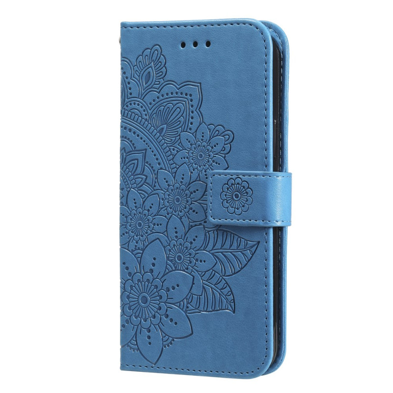 Capa Realme C67 4G com padrão floral e alça