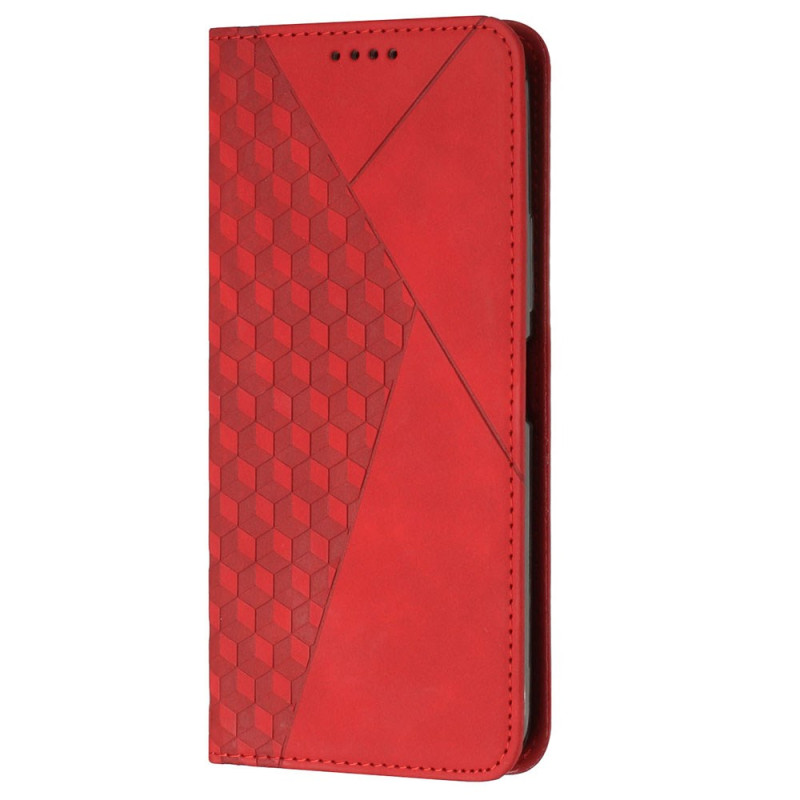 Capa flip Realme C55 com padrão de diamante