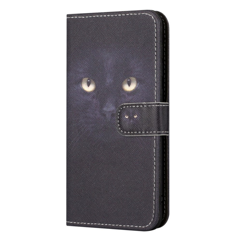 Capa para Xiaomi Redmi Note 13 5G com alça e olhos de gato