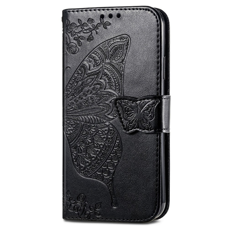 Capa para Xiaomi Redmi Note 13 5G com fita em forma de borboleta barroca