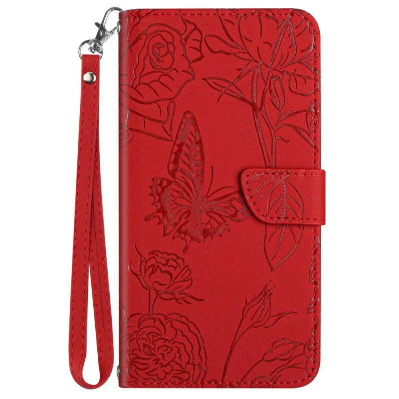 Capa com padrão de borboleta para Xiaomi 14 Ultra Strap