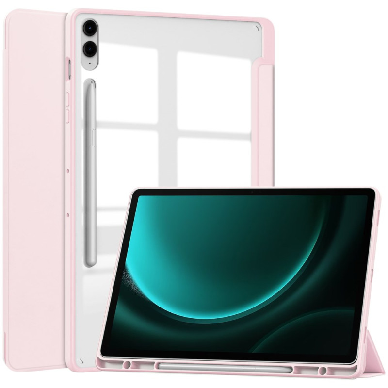 Capa inteligente
 Samsung Galaxy Tab S9 FE Plus Suporte para caneta transparente nas costas