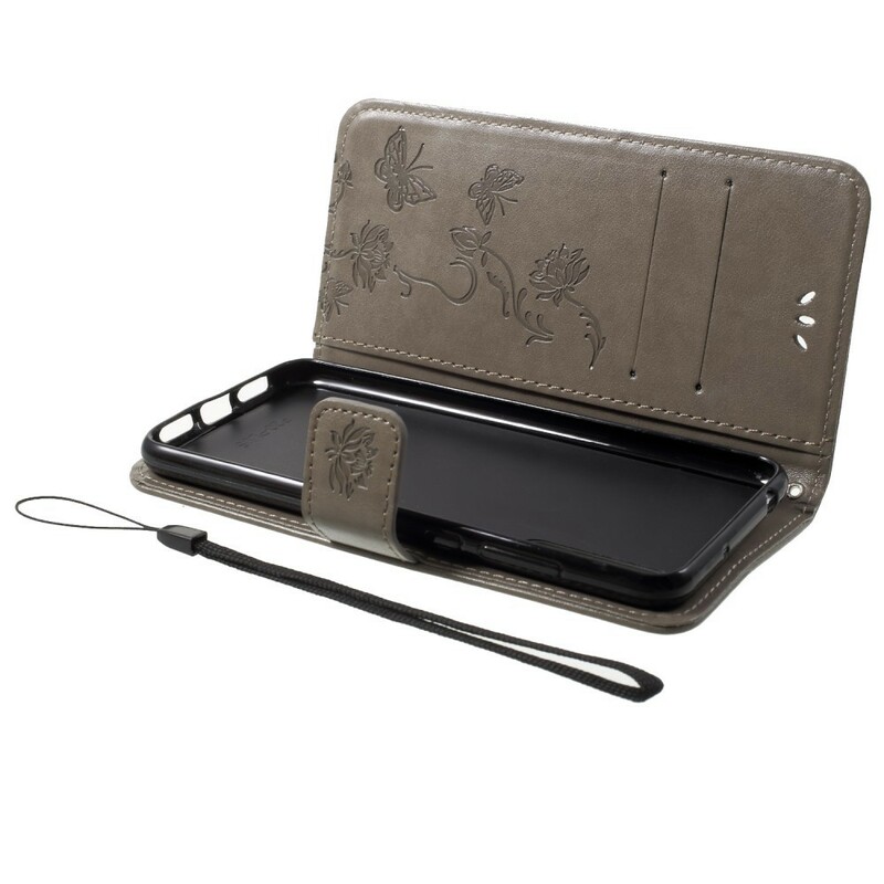 Capa Huawei P20 Pro Borboletas e Flores com CordÃ£o