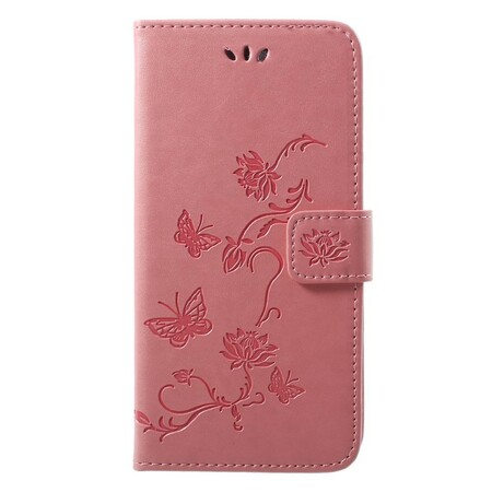 Capa Huawei P20 Pro Borboletas e Flores com Cordão