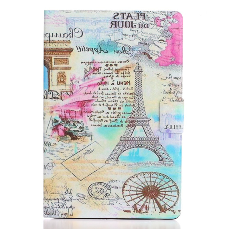 Capa para Samsung Galaxy Tab A9 Retro Torre Eiffel