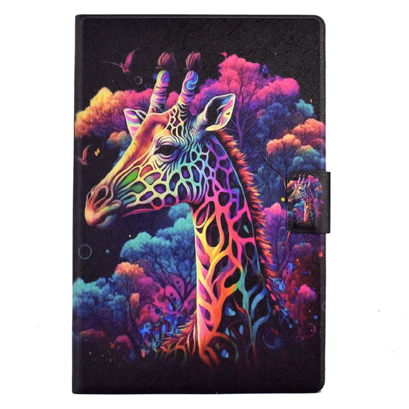 Samsung Galaxy Tab A9 Capa Girafa Colorida