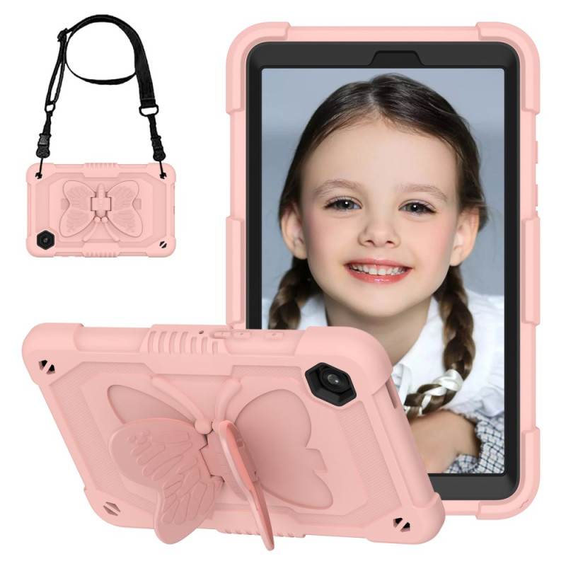 Samsung Galaxy Tab A9 Kid Butterfly Case com alça de ombro