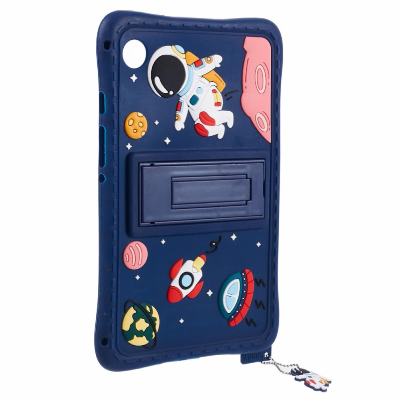 Capa para Samsung Galaxy Tab A11 / A9 com suporte com design de astronauta