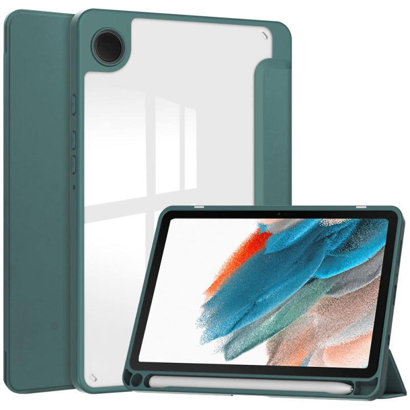 Capa inteligente Samsung Galaxy Tab A11 / A9 Transparente na parte de trás e suporte para caneta