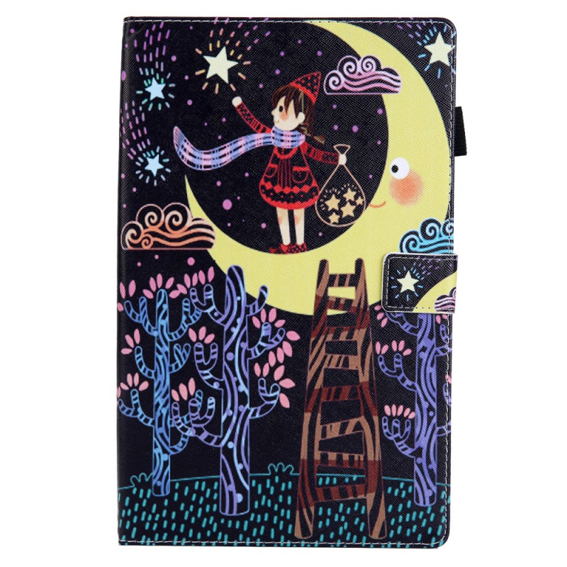 Capa para Samsung Galaxy Tab A11 Plus / A9 Plus Menina a juntar estrelas