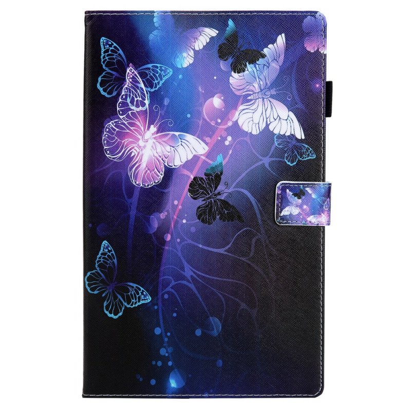 Capa para Samsung Galaxy Tab A11 Plus / A9 Plus Borboletas roxas