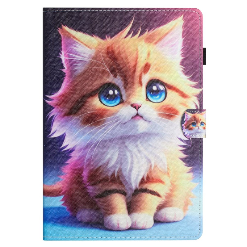 Capa com impressão de gato para Samsung Galaxy Tab A9 Plus