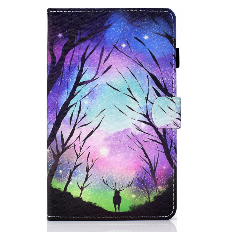 Capa para Samsung Galaxy Tab A9 Plus Starry Sky e Veado