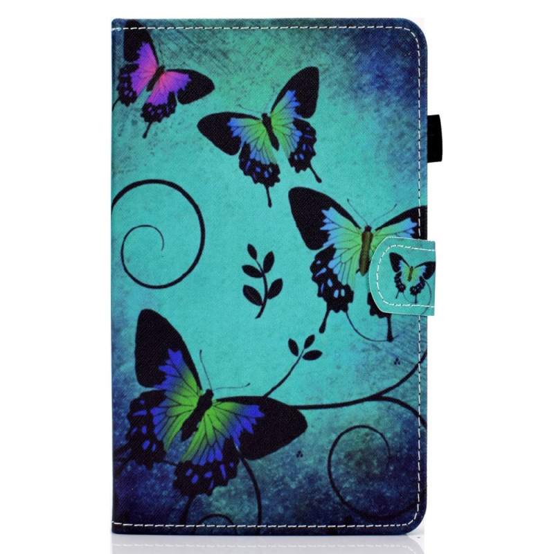 Capa para Samsung Galaxy Tab A9 Plus Voo de borboletas verdes