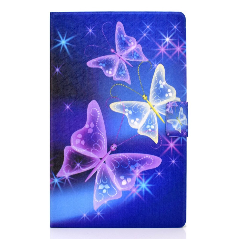 Capa para Samsung Galaxy Tab A11 Plus / A9 Plus Céu estrelado e borboletas