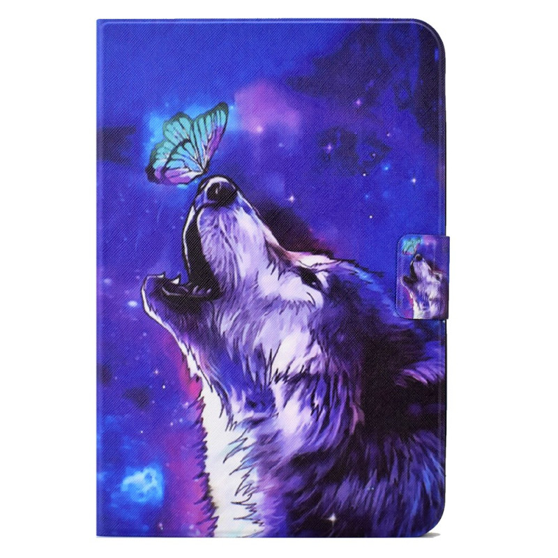 Capa para Samsung Galaxy Tab A9 Plus Borboleta e Lobo