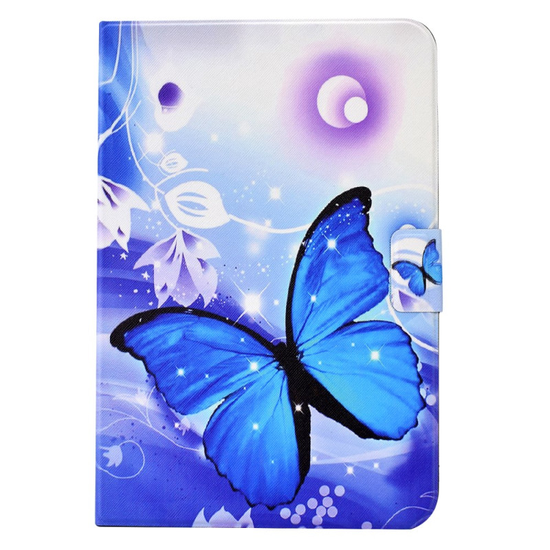 Capa para Samsung Galaxy Tab A9 Plus Butterfly Blue Painted