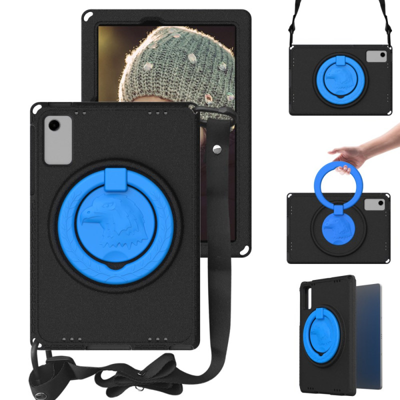 Capa para Samsung Galaxy Tab A11 Plus / A9 Plus Pega rotativa e alça para o ombro