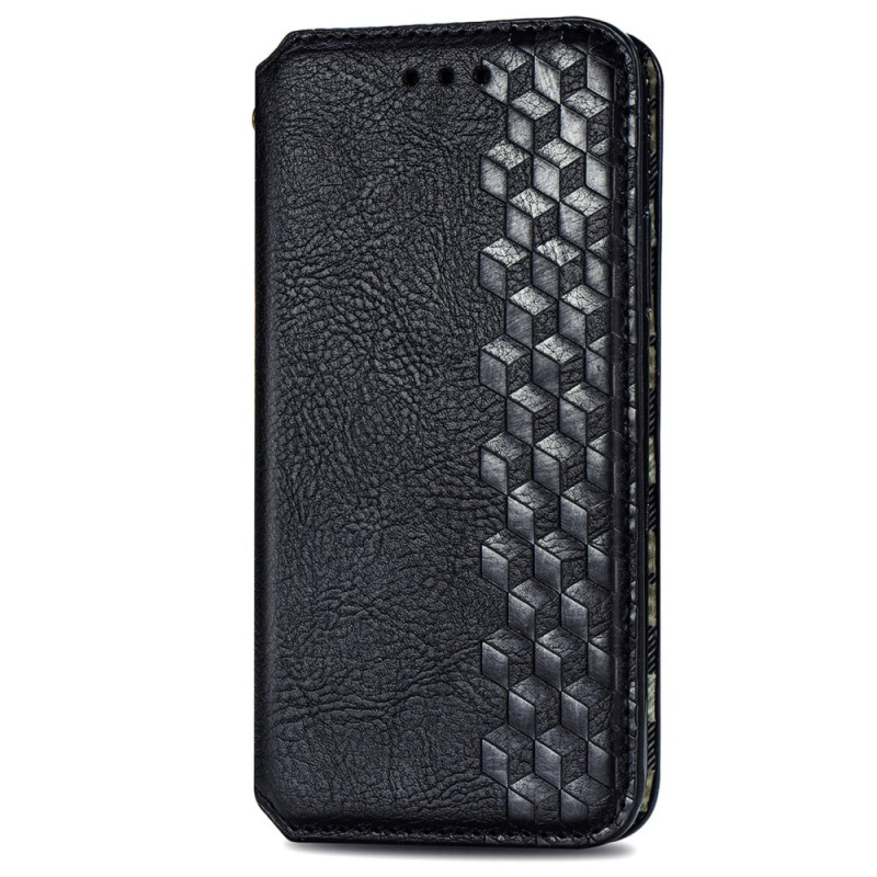 Capa flip Xiaomi Redmi Note 13 5G Couro Efeito Vintage Losanges