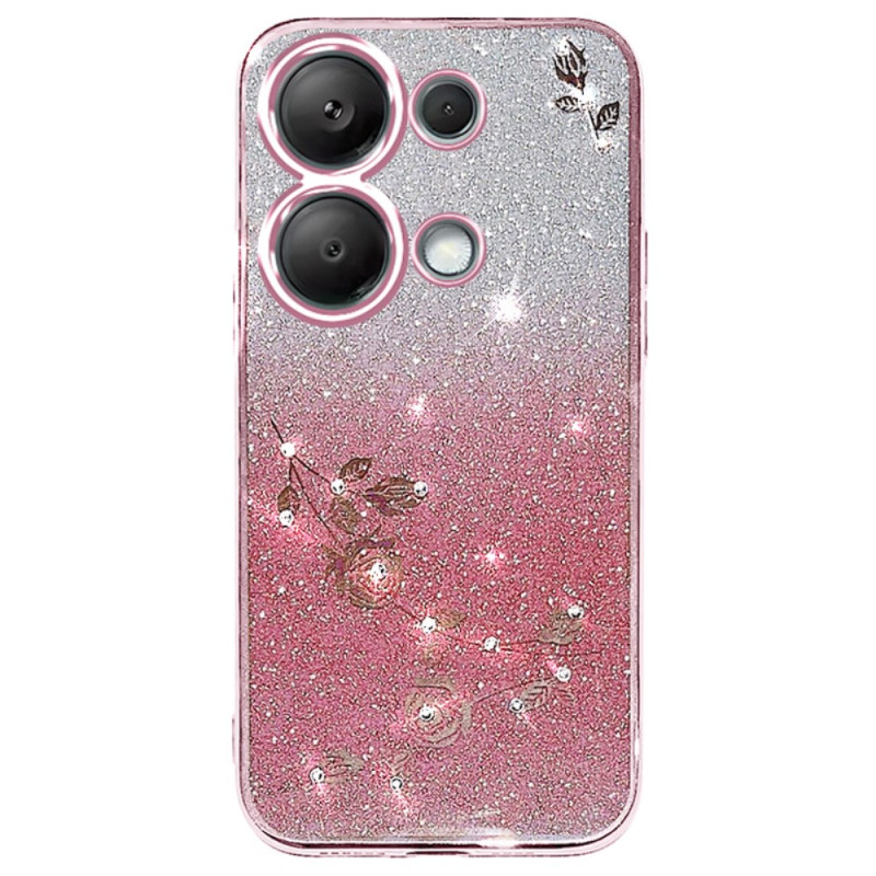 Capa para Xiaomi Redmi Note 13 5G com brilhantes e strass KADEM