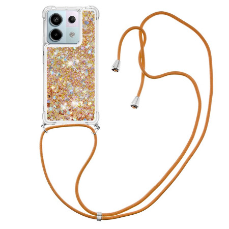 Capa com cordão brilhante...