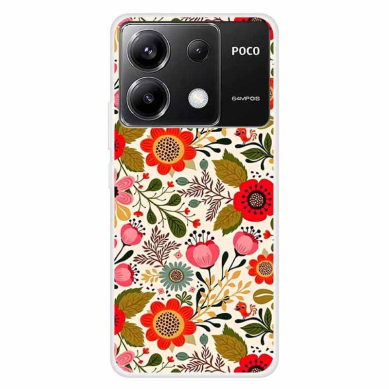 Capa Xiaomi Redmi Note 13 Pro 5G / Poco X6 5G Flores coloridas