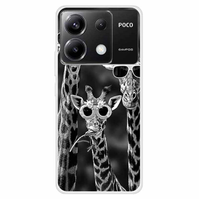 Capa Xiaomi Redmi Note 13 Pro 5G / Poco X6 5G Girafas com óculos de sol