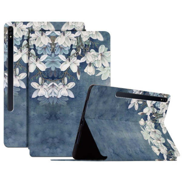 Capa floral para Samsung Galaxy Tab S8 / S7