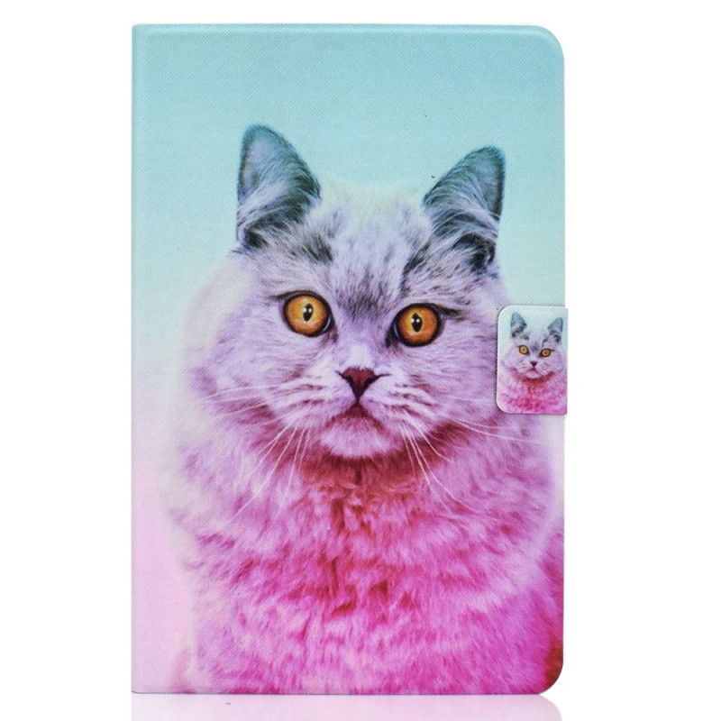 Capa para Samsung Galaxy Tab S8 / S7 Gato cor-de-rosa
