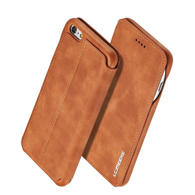 Tampa Flip Cover iPhone 6/6S Plus LC.IMEEKE Efeito Couro