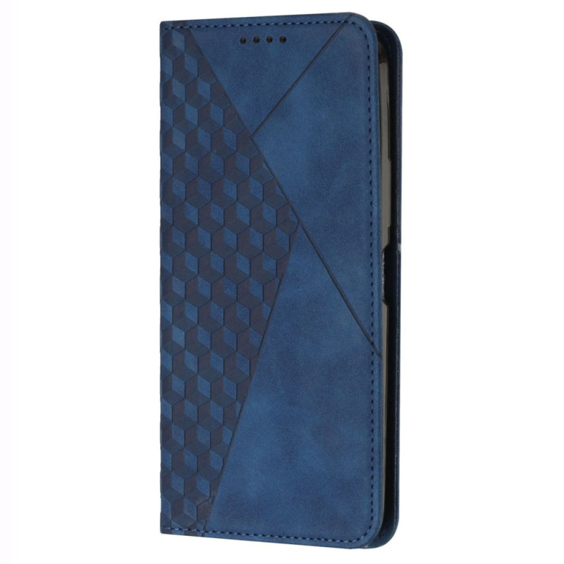 Capa flip Realme 12 Pro Plus Couro Efeito Diamante Design