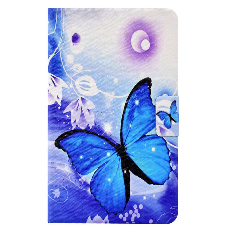 Capa para Samsung Galaxy Tab S6 Lite Graphic Blue Butterflies