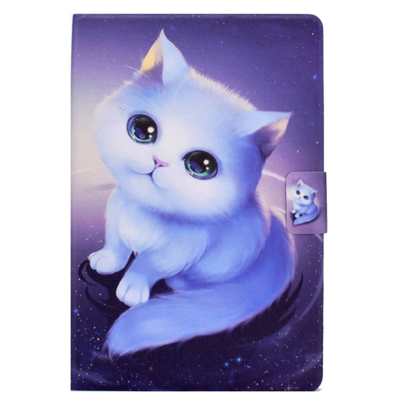 Capa para Samsung Galaxy Tab A8 (2022) / (2021) Branco gatinho