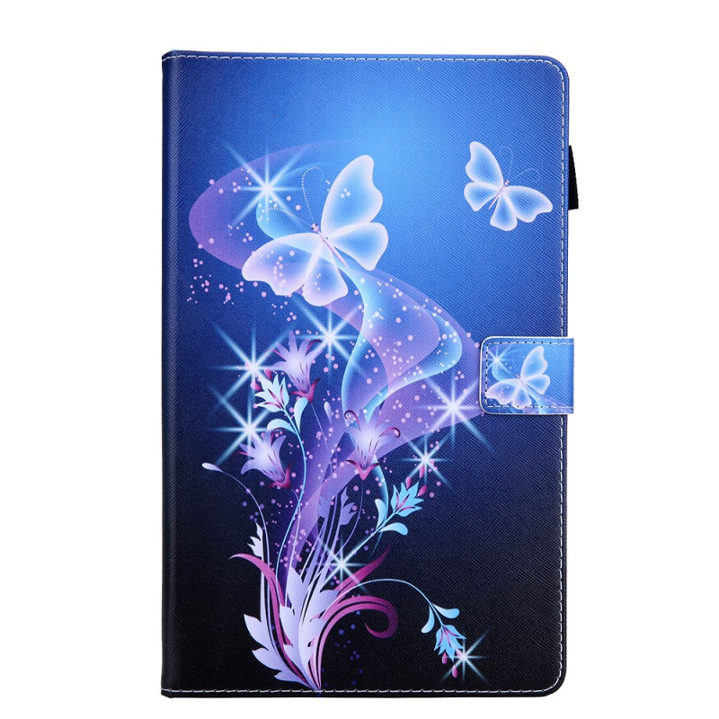 Capa para Samsung Galaxy Tab A 10.1 (2019) SM-T510/SM-T515 - Borboleta de flores