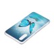 Capa de borboleta Huawei P20 Fluorescente Azul