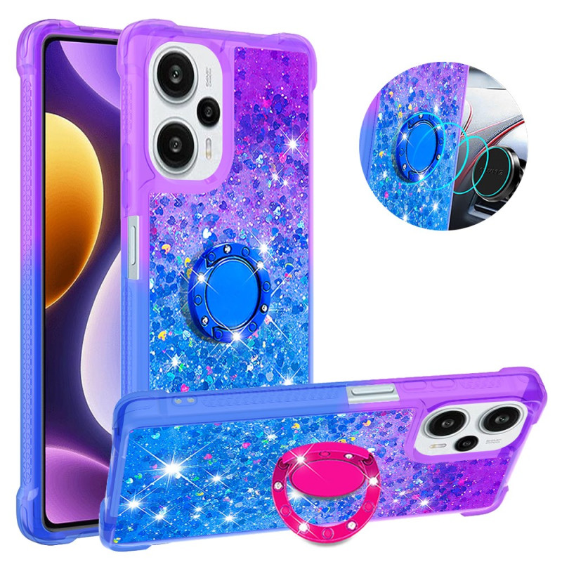 Poco F5 Shell Gradient Glitter Ring Suporte