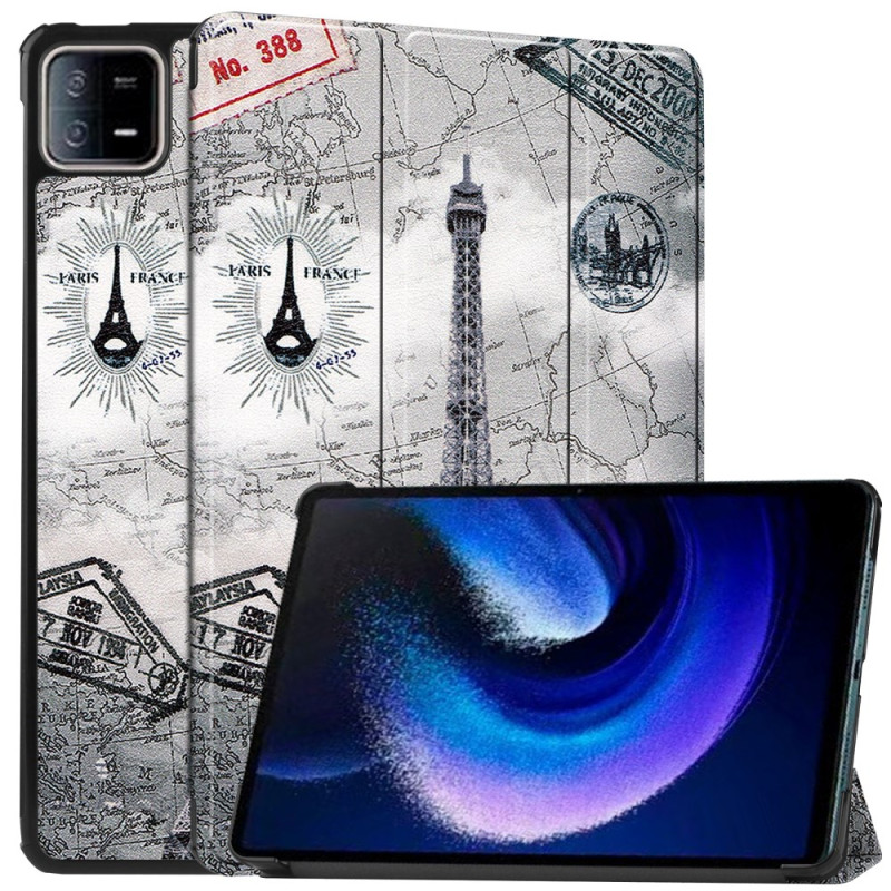 Capa inteligente Xiaomi Pad 6 / 6 Pro Vintage Torre Eiffel