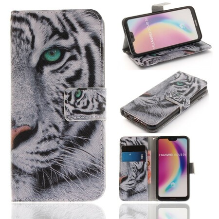 Huawei P20 Lite Tiger Case White