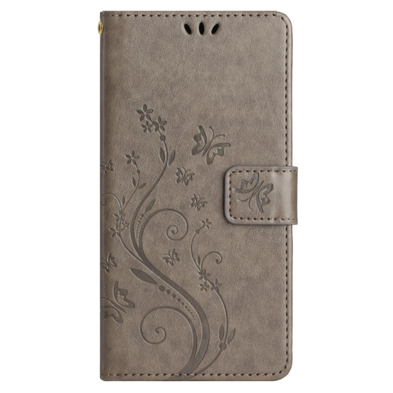 Capa para Honor Magic 6 Lite Borboletas e Flores com Alça